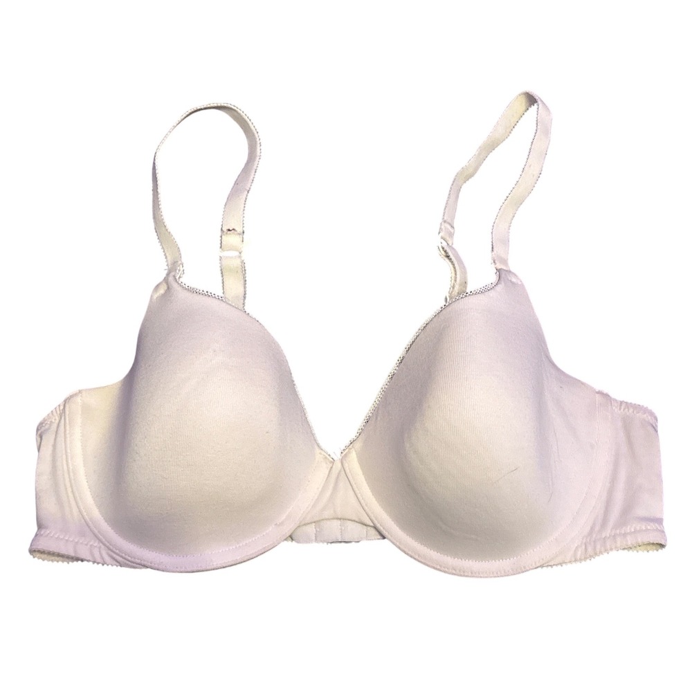 Ambrielle Cotton Lightly Lined Demi Underwire Full Figure Bra 38B